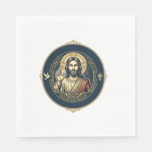 Guardanapo De Papel Artista Digital Jesus Camiseta de Arte para iPad I