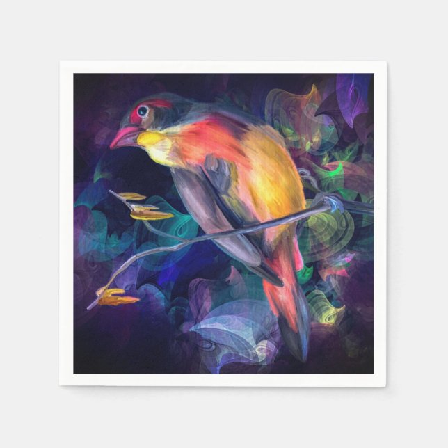 Guardanapo De Papel Artsy Bird (Frente)