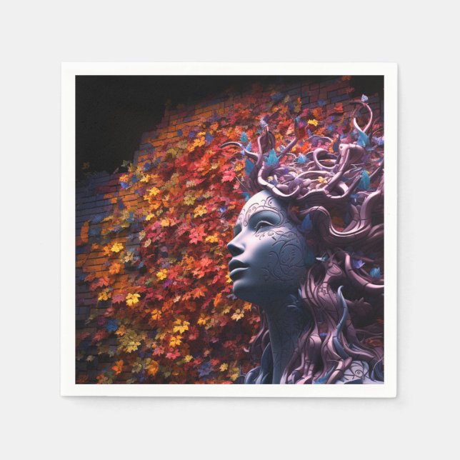 Guardanapo De Papel Artsy Lady (Frente)