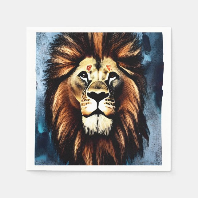 Guardanapo De Papel Artsy Wild African Lion (Frente)