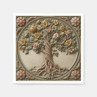 Guardanapo De Papel Árvore da vida de William Morris Vintage pré-rafae