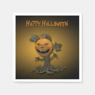 Guardanapo De Papel Árvore de Abóbora Feliz Halloween