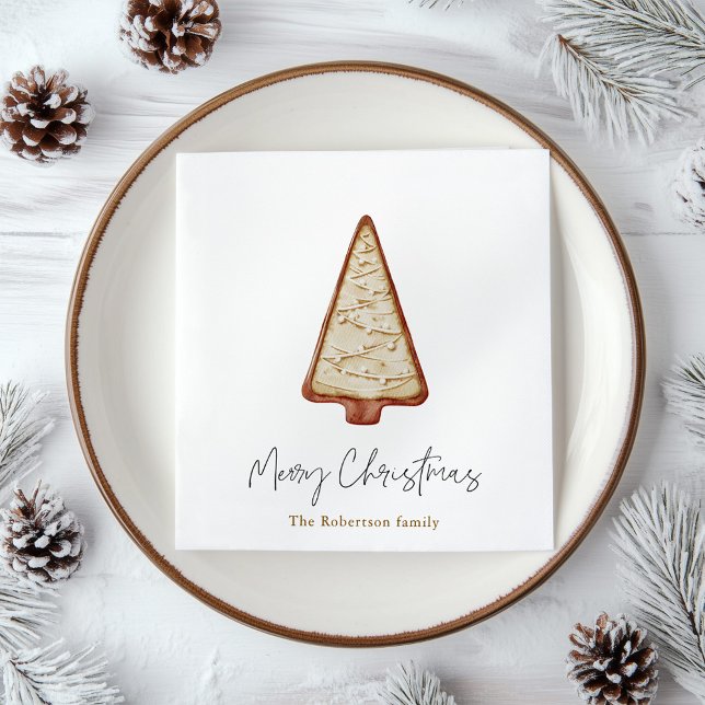 Guardanapo De Papel Árvore de Biscoito de Natal (Criador carregado)