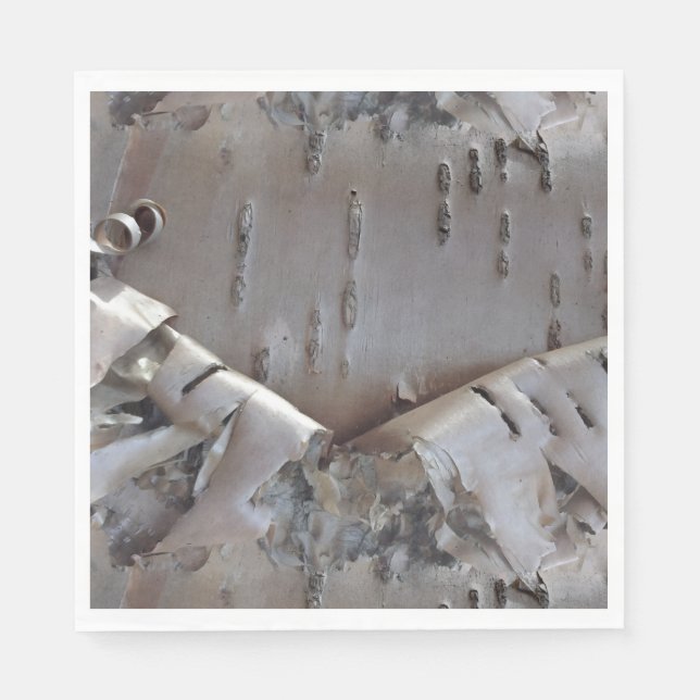 Guardanapo De Papel Árvore de Casca de Bétula Encaracolada Rústica (Frente)
