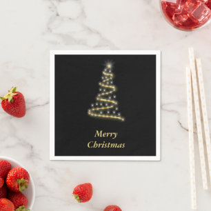 Guardanapo De Papel Árvore de Natal brilhante