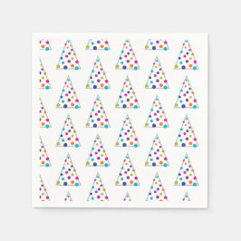 Guardanapo De Papel Árvore de Natal Colorida