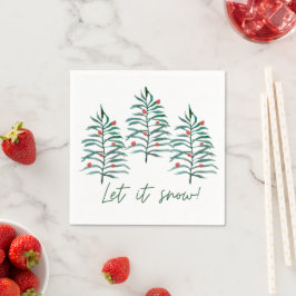 Guardanapo De Papel Árvore de Natal - Deixe nevar