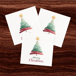 Guardanapo De Papel Árvore de Natal Minimalista Moderna