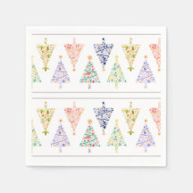 Árvore de Natal Moderna Napkins
