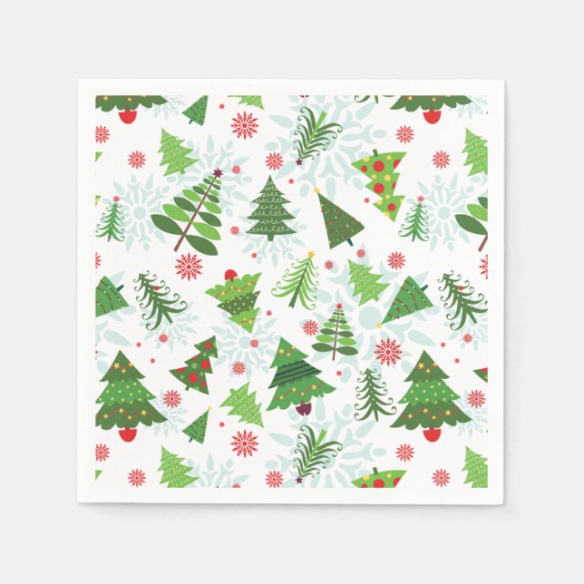 Guardanapo De Papel Árvore de Natal - Papel Impressão (Frente)