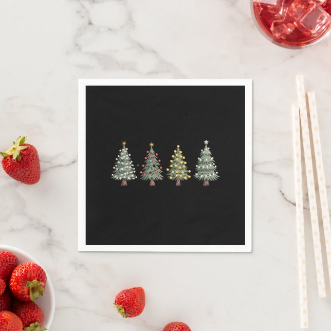 Guardanapo De Papel Árvore de Natal Presente de Férias Inverno  (Insitu)