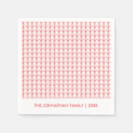 Guardanapo De Papel Árvores de Coco Bonitas Silhuette Natal