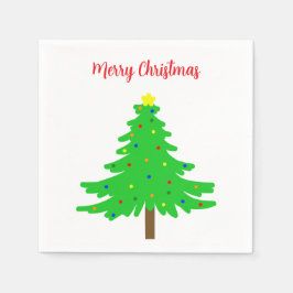 Guardanapo De Papel Árvores de Natal Alegre Festivas