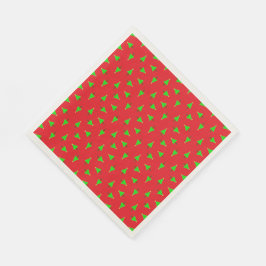 Guardanapo De Papel Árvores de Natal em vermelho