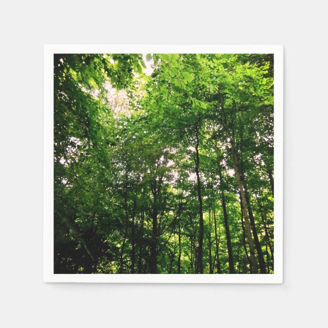 Guardanapo De Papel Árvores verdes (Frente)