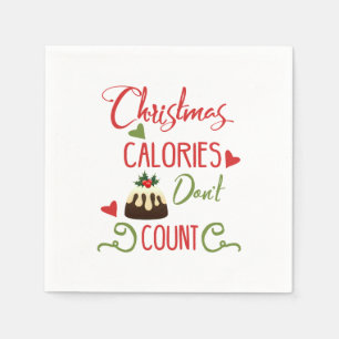 Guardanapo De Papel as calorias do Natal não contam citações