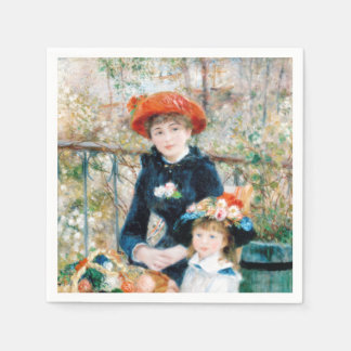 Guardanapo De Papel As Duas Irmãs, No Terrace Auguste Renoir