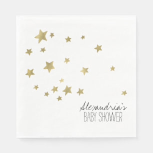 Guardanapo De Papel As estrelas Dourados da luz das estrelas