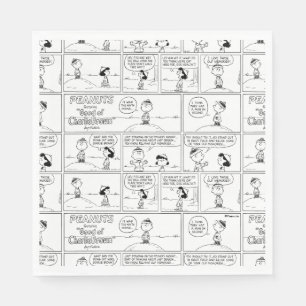 Guardanapo De Papel As memórias de Charlie Brown no monte do Pitcher