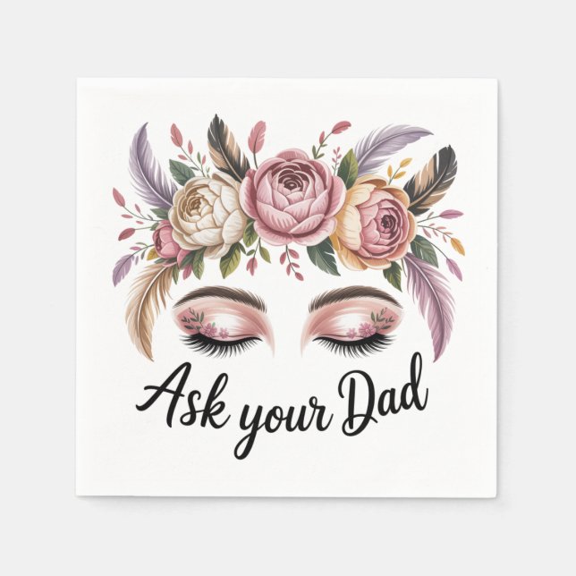 Guardanapo De Papel Ask Your Dad (Frente)