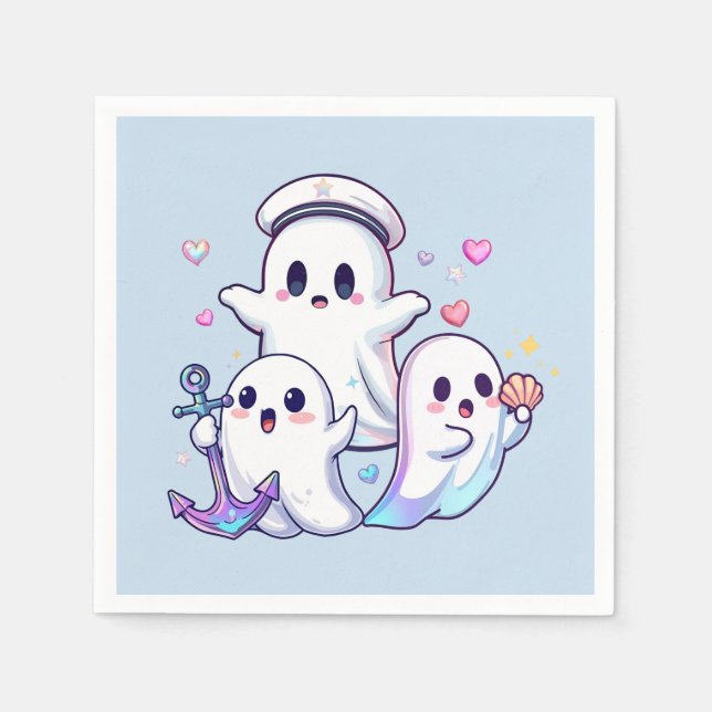 Guardanapo De Papel Assombrando o Alto Mar! (Frente)