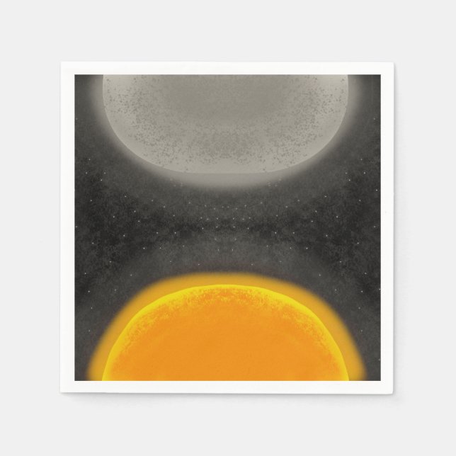 Guardanapo De Papel Asteroides Sun Moon Galaxy Festa de aniversário (Frente)