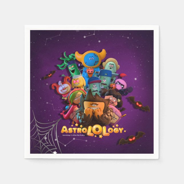 Guardanapo De Papel AstroLOLogy Papel de Halloween Napkins (Frente)