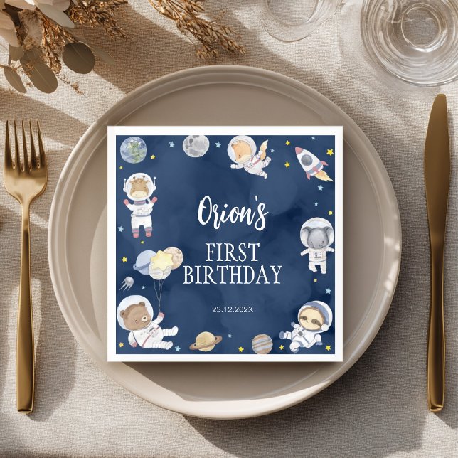 Guardanapo De Papel Astronauta Espacial Exterior Safari Astronauta Ani (Criador carregado)