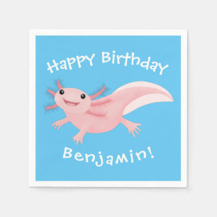 Guardanapo De Papel Ataque branco e feliz rosa