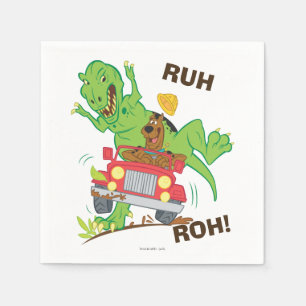 Guardanapo De Papel Ataque de Scooby-Doo T-Rex