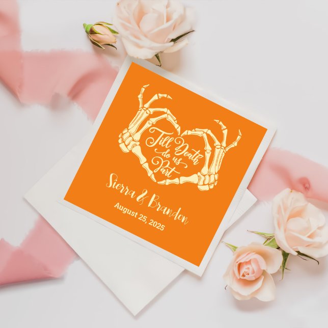 Guardanapo De Papel Até a morte O Partido Americano Personalizou Casam (Criador carregado)