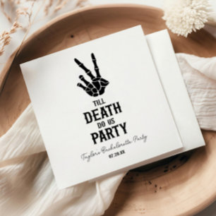 Guardanapo De Papel Até que a Morte nos Separe Festa de Esqueleto de S