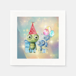 Guardanapo De Papel Atenção Planície Intergaláctica Aniversário Napkin