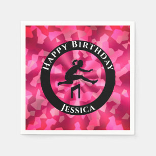 Guardanapo De Papel Atletismo Feminino Camuflado Rosa
