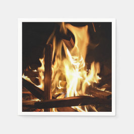 Guardanapo De Papel Através das chamas