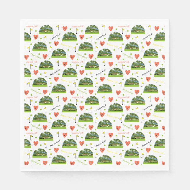 Guardanapo De Papel Augusta Golf 12 Hole (Frente)
