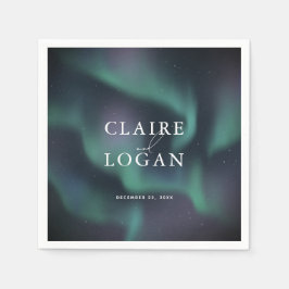 Guardanapo De Papel Aurora Northern Lights Wedding