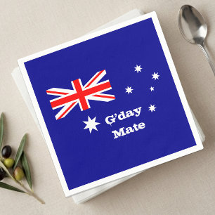 Guardanapo De Papel Austrália, G'day companheiro, Bandeira australiana