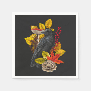 Guardanapo De Papel Autumn raven 2