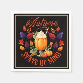 Guardanapo De Papel Autumn State Of Mind Black