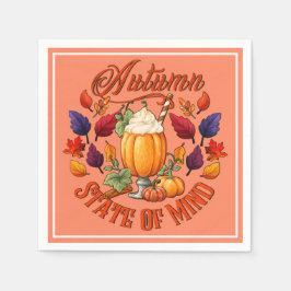 Guardanapo De Papel Autumn State Of Mind Orange
