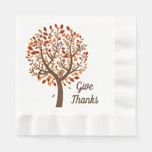 Guardanapo De Papel Autumn Tree Napkins