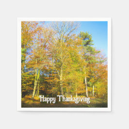 Guardanapo De Papel Autumn Woods & Sunshine - Ação de Graças Personali