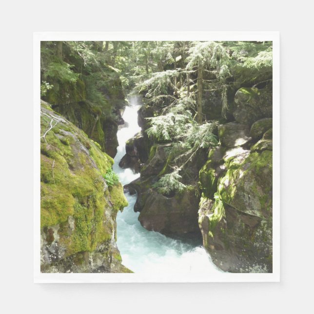 Guardanapo De Papel Avalanche Gorge II no Parque Nacional Glacier (Frente)