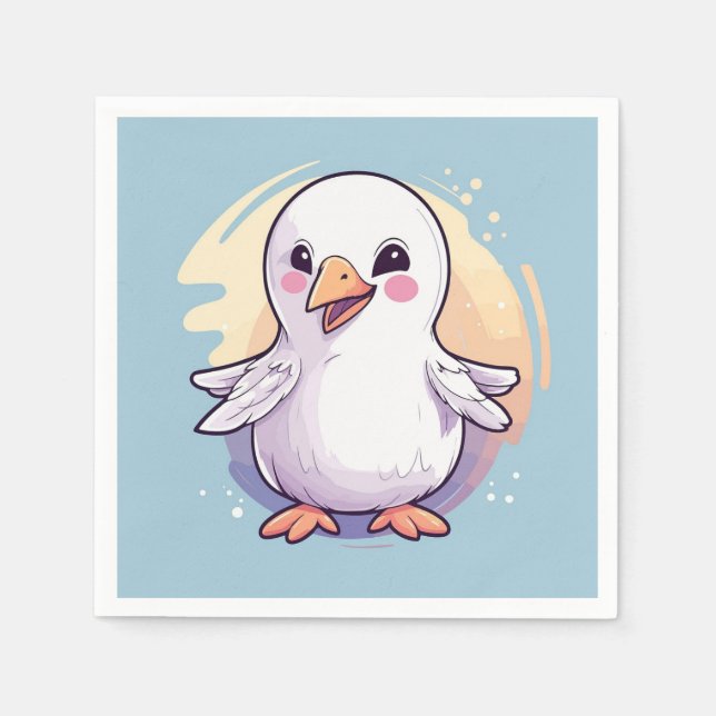 Guardanapo De Papel ave branca (Frente)