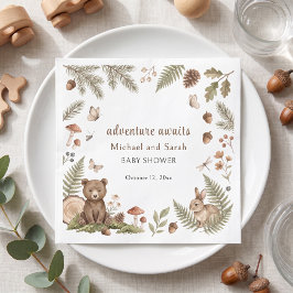 Guardanapo De Papel Aventura de Animais da Floresta Espera Raposa Tron