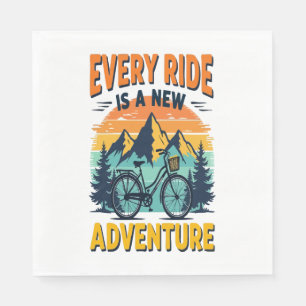 Guardanapo De Papel Aventura de Bicicleta Montanha