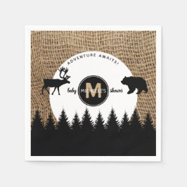 Guardanapo De Papel Aventura Rustic Camping Outdoor