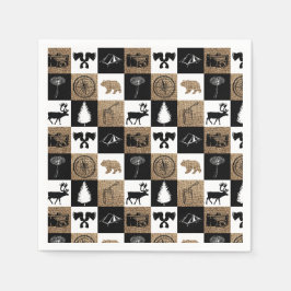 Guardanapo De Papel Aventura Rustic Camping Outdoor