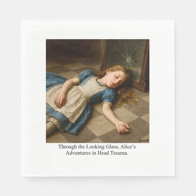 Guardanapo De Papel Aventuras de Alice no Trauma Chefe (Frente)